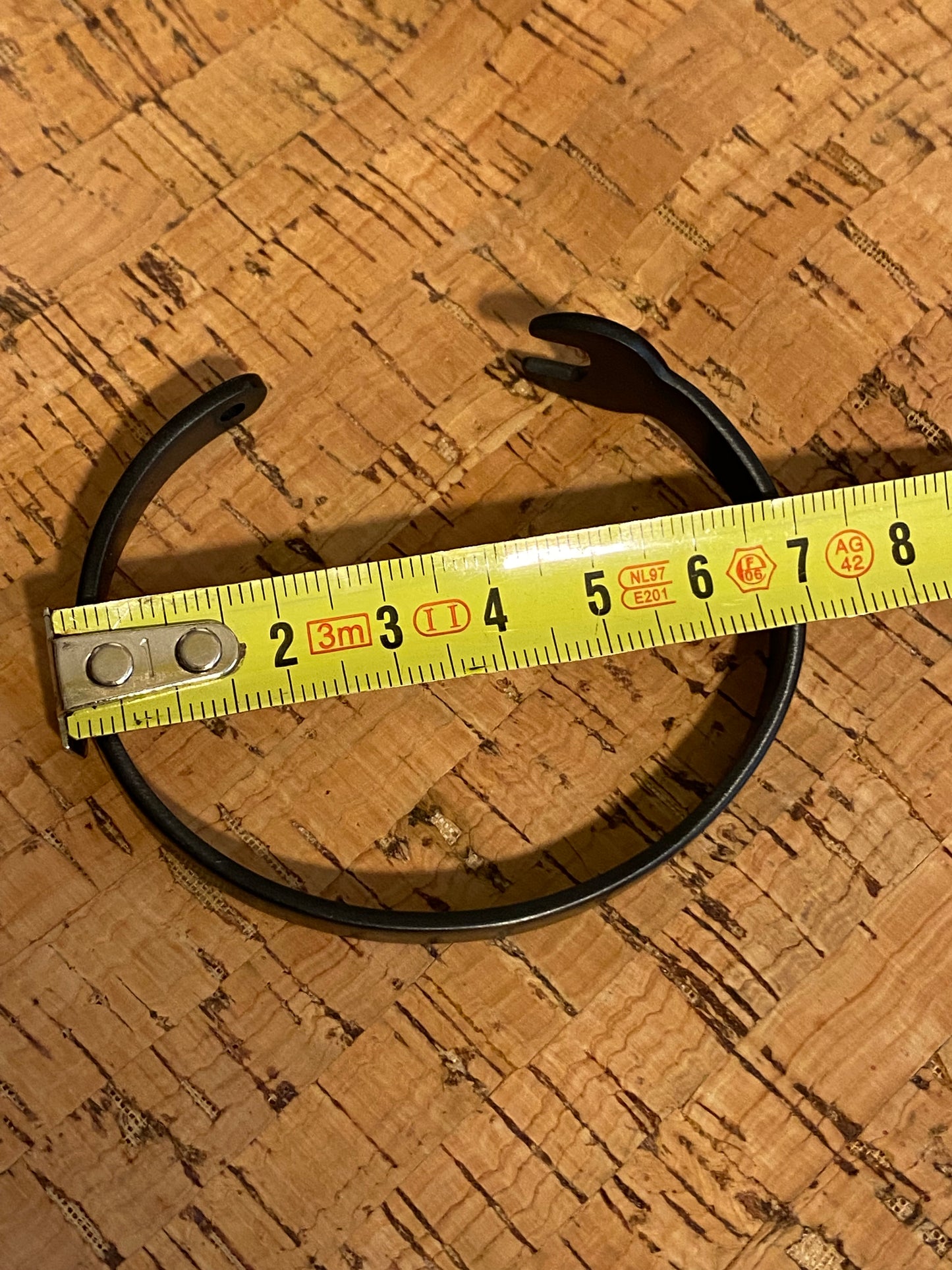 Bracelet clé plate - Noir