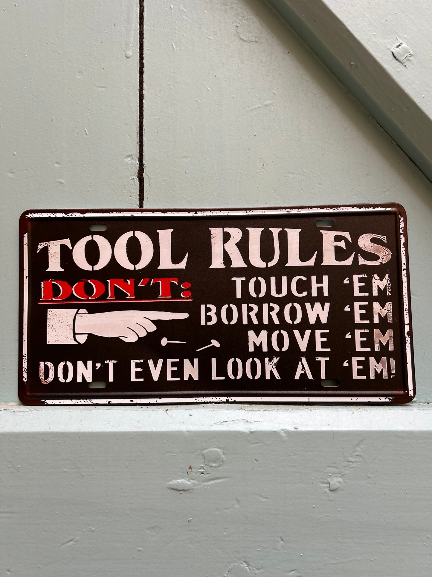 Plaque métal - Tool Rules ✌️