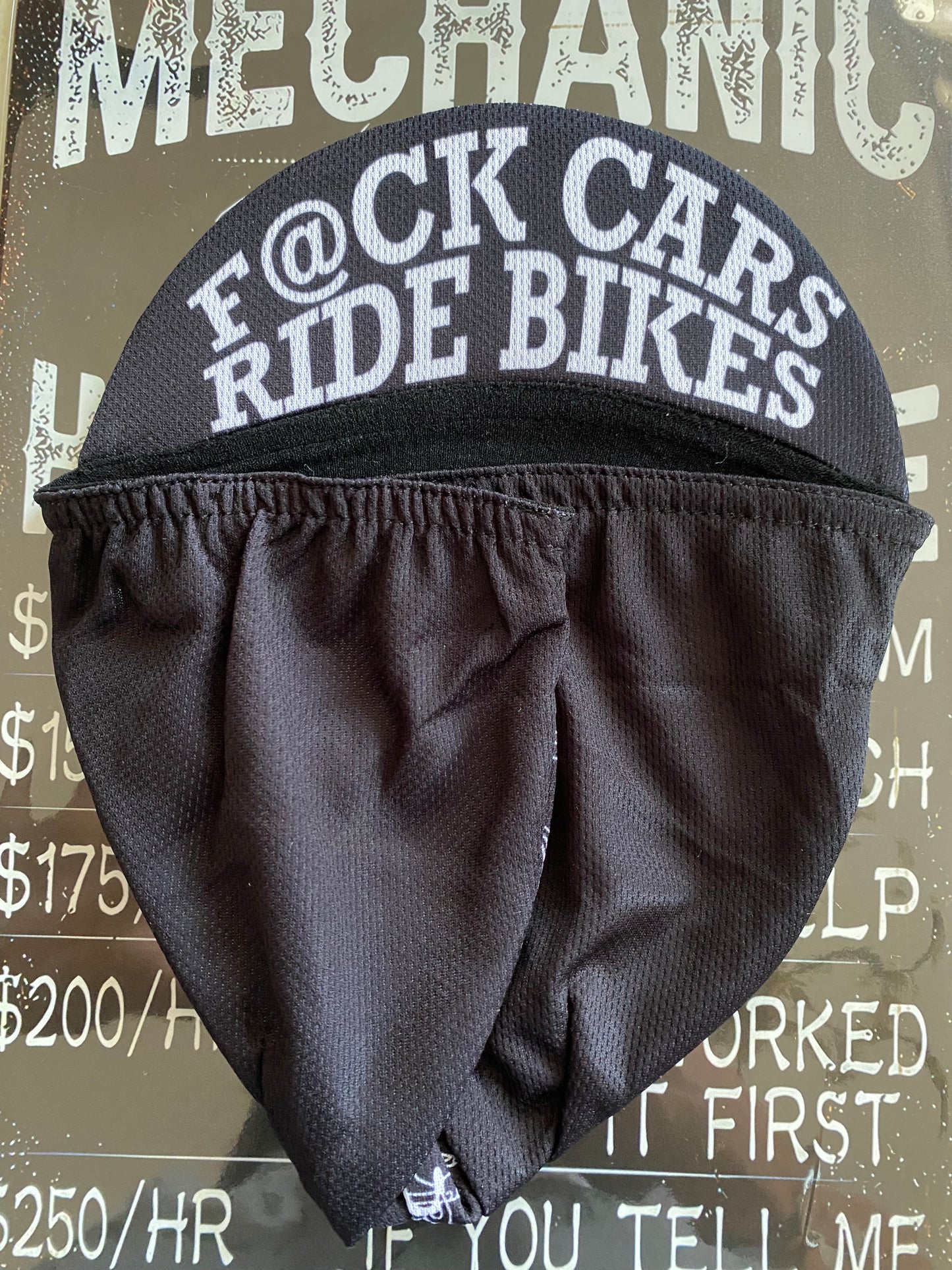 Gapette « F@CK CARS RIDE BIKES » - Modèle 2