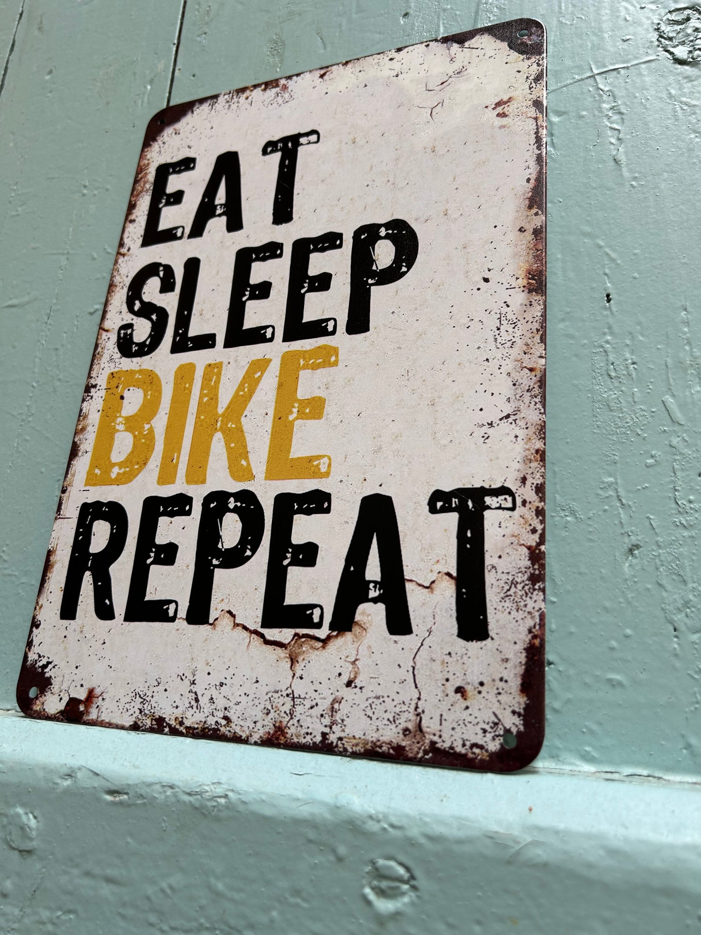 Déco « EAT SLEEP BIKE - REPEAT » pour les vrais
