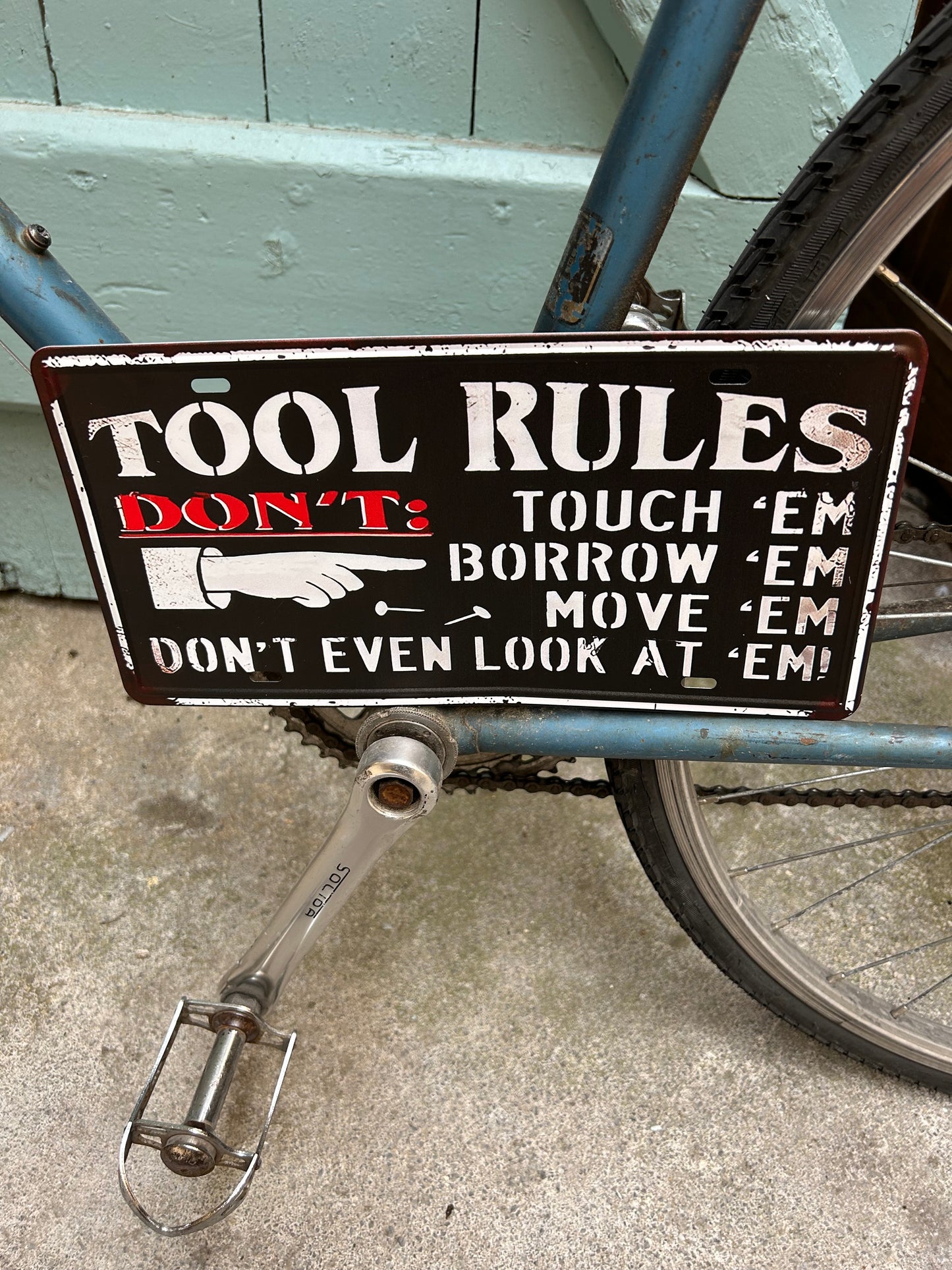 Plaque métal - Tool Rules ✌️