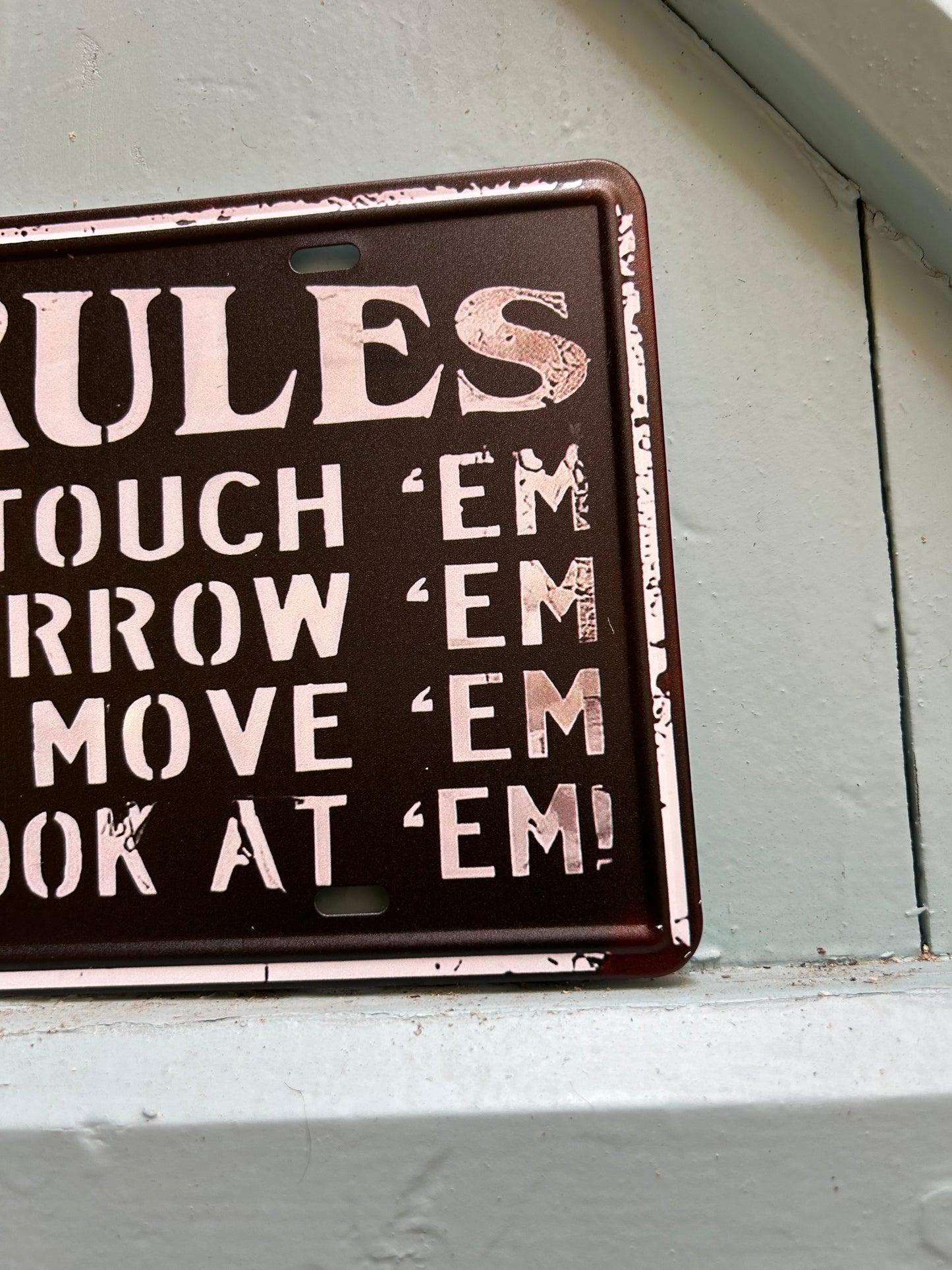 Plaque métal - Tool Rules ✌️