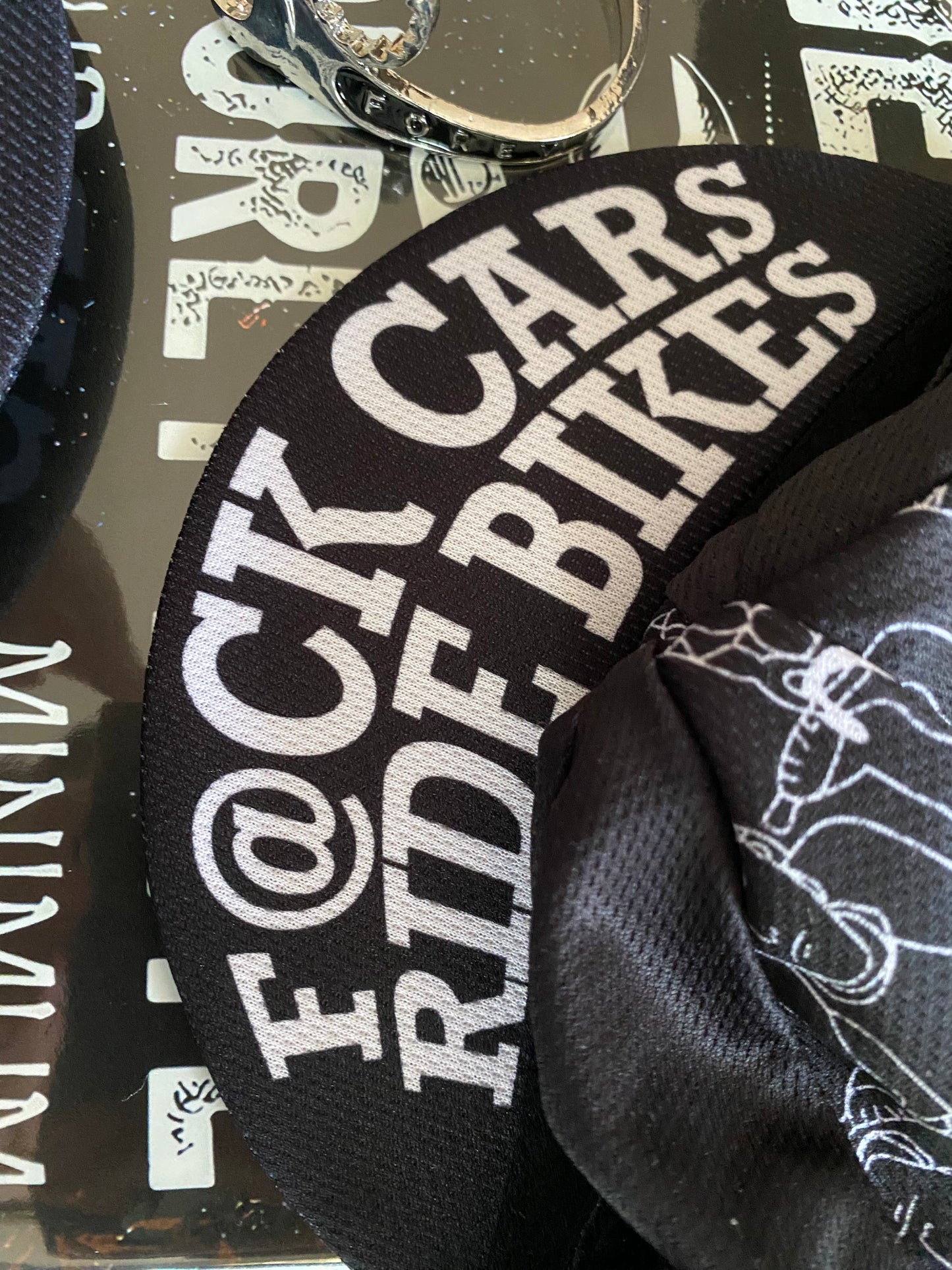 Gapette « F@CK CARS RIDE BIKES » - Modèle 2