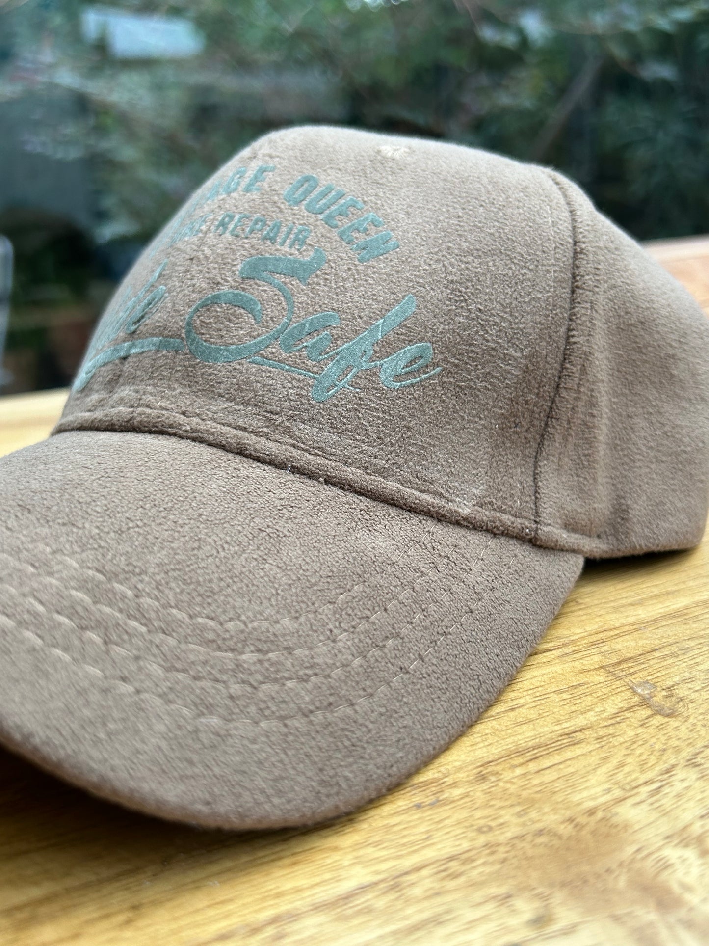 Casquette Officielle - Daim Camel & Velours Kaki