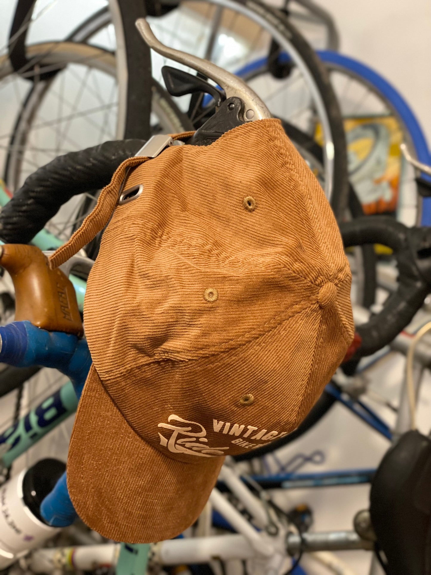 Casquette officielle - Ride Safe - Velours côtelé - Coffee