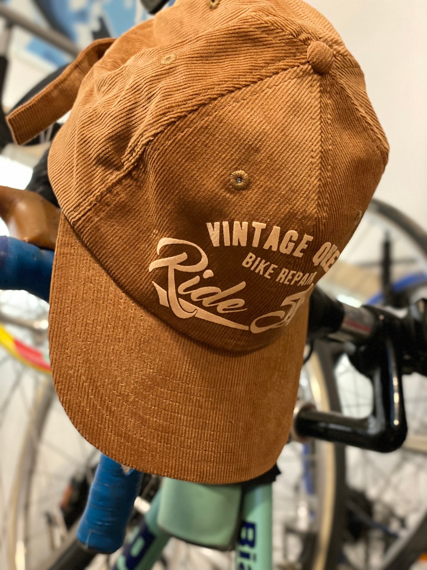 Casquette officielle - Ride Safe - Velours côtelé - Coffee