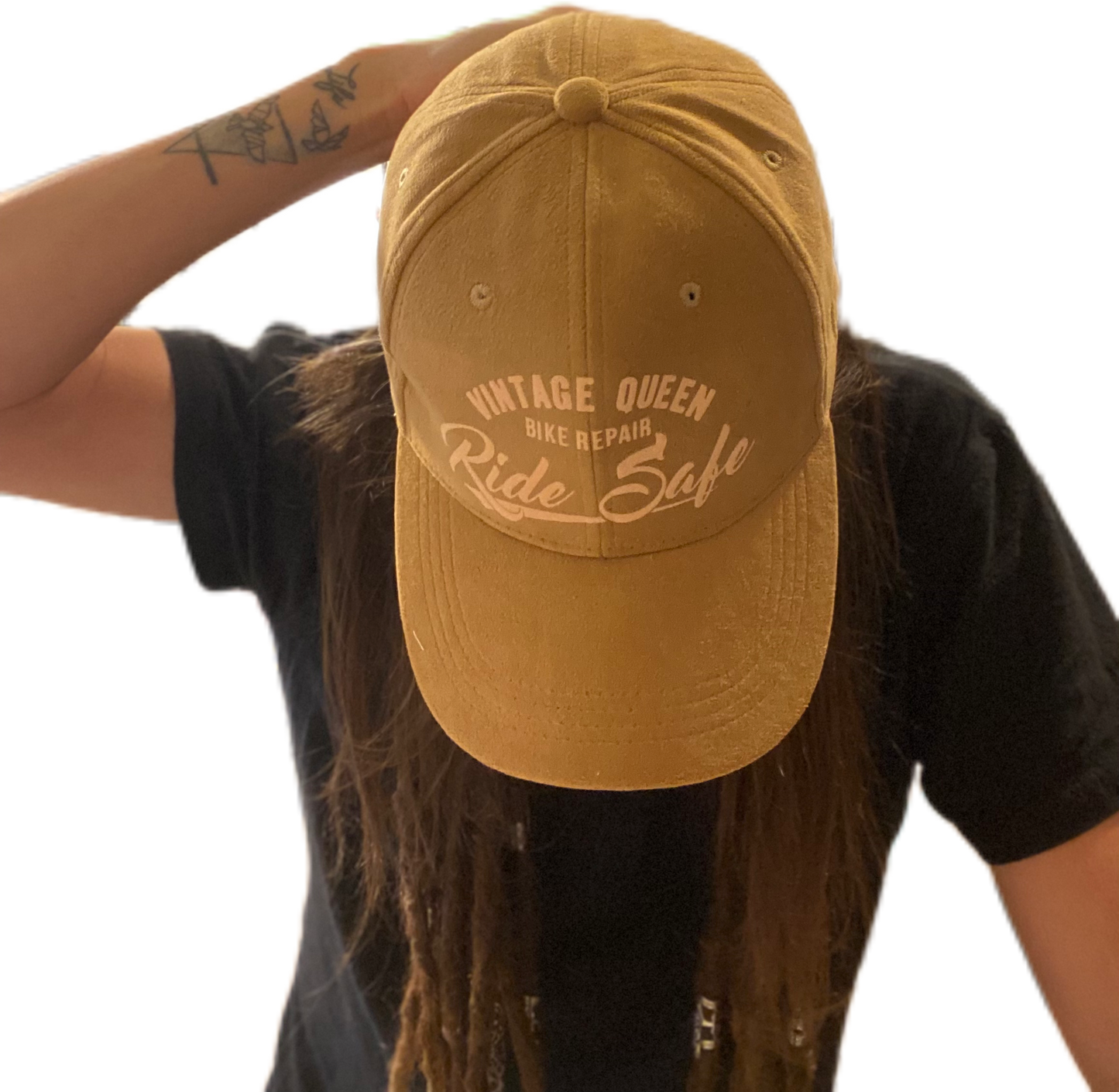 Casquette officielle - Ride Safe - Velours Camel