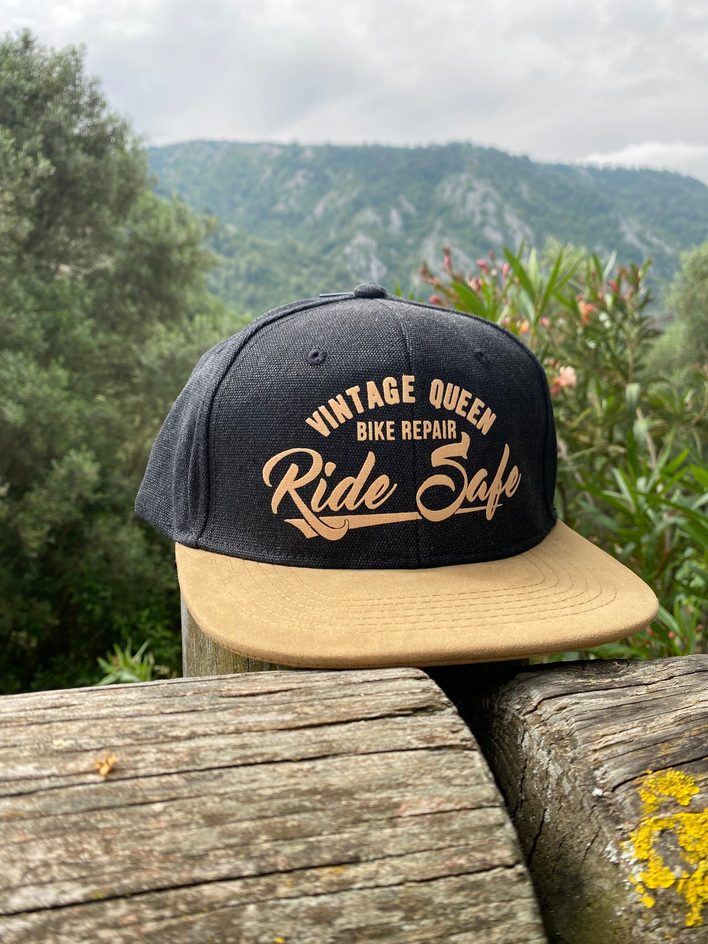 Casquette SnapBack - Ride Safe - Denim Black