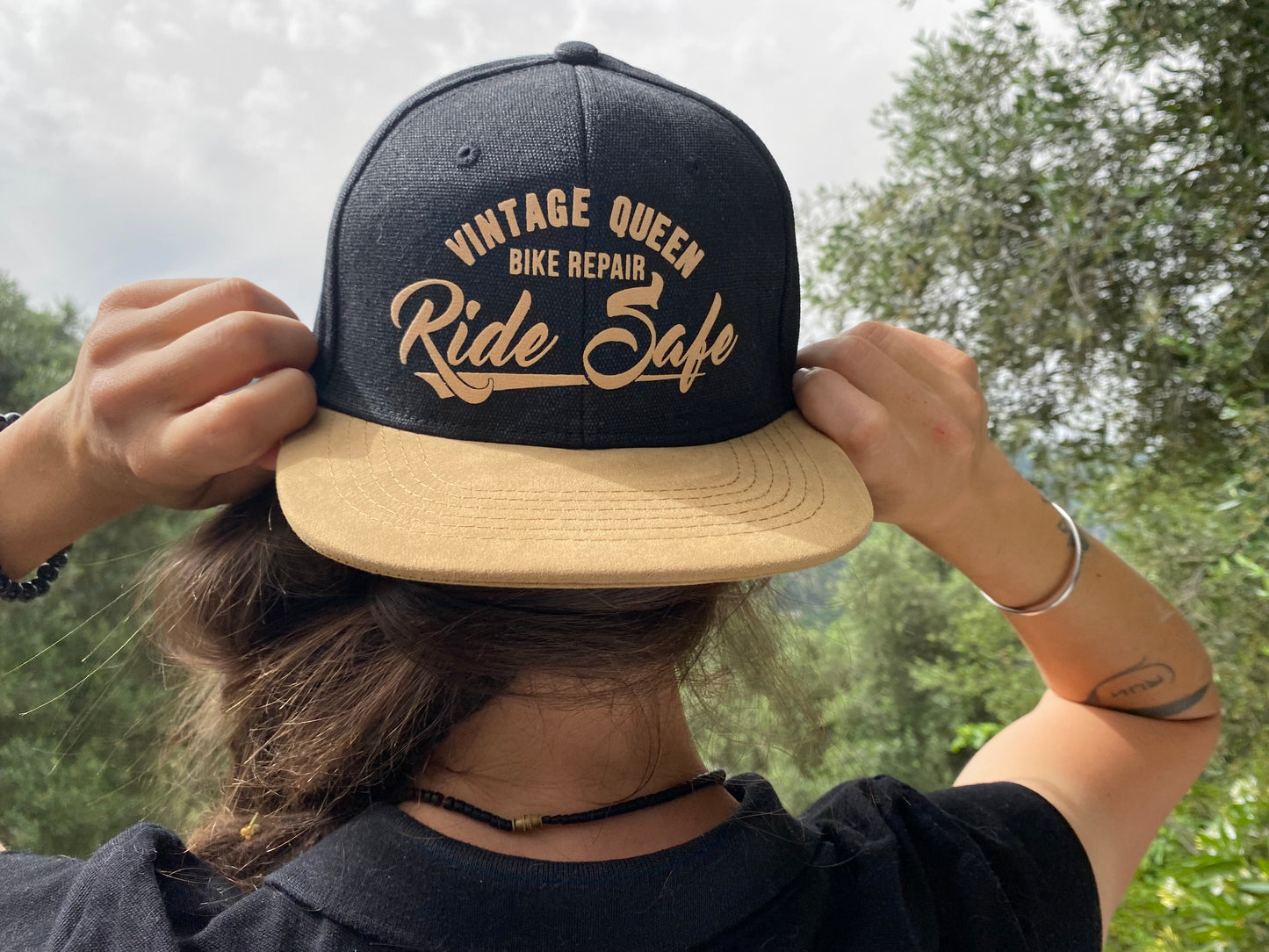 Casquette SnapBack - Ride Safe - Denim Black