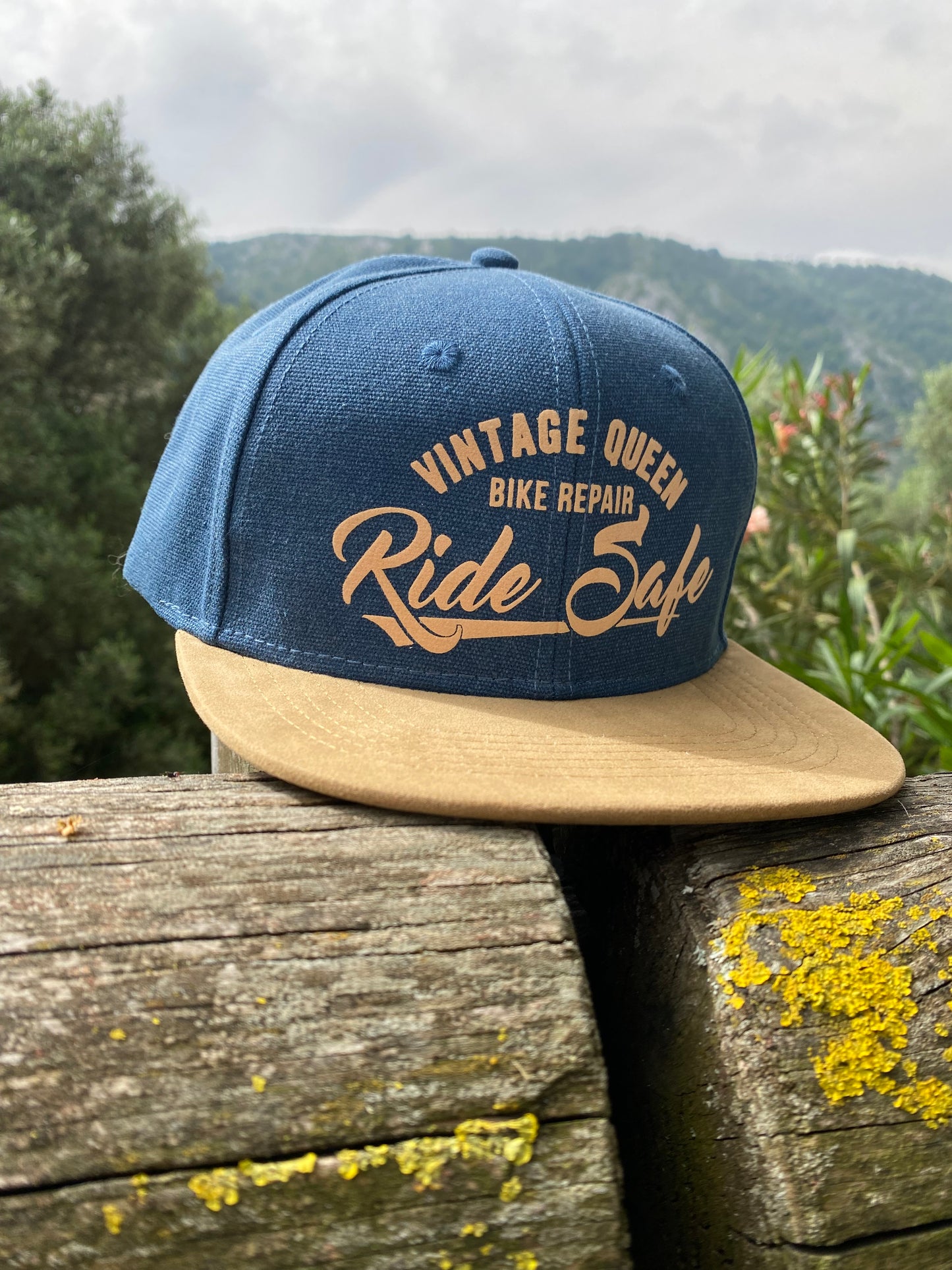 Casquette SnapBack - Ride Safe - Denim Blue