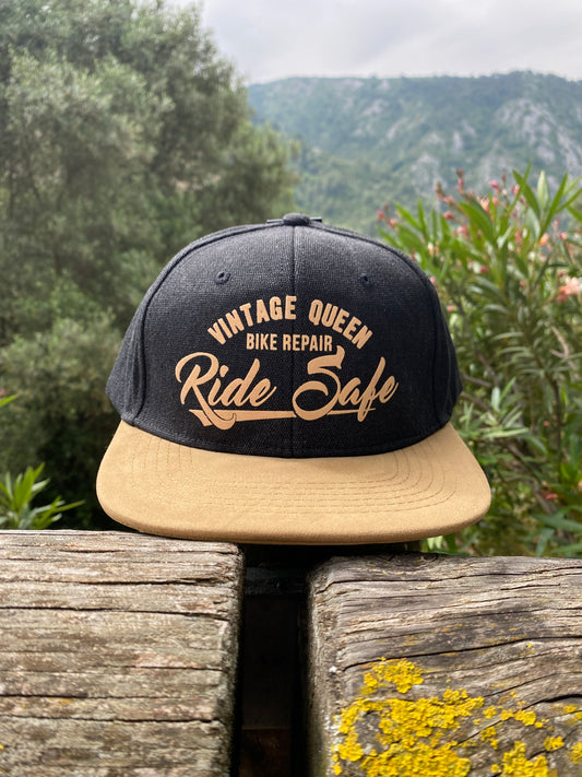 Casquette SnapBack - Ride Safe - Denim Black