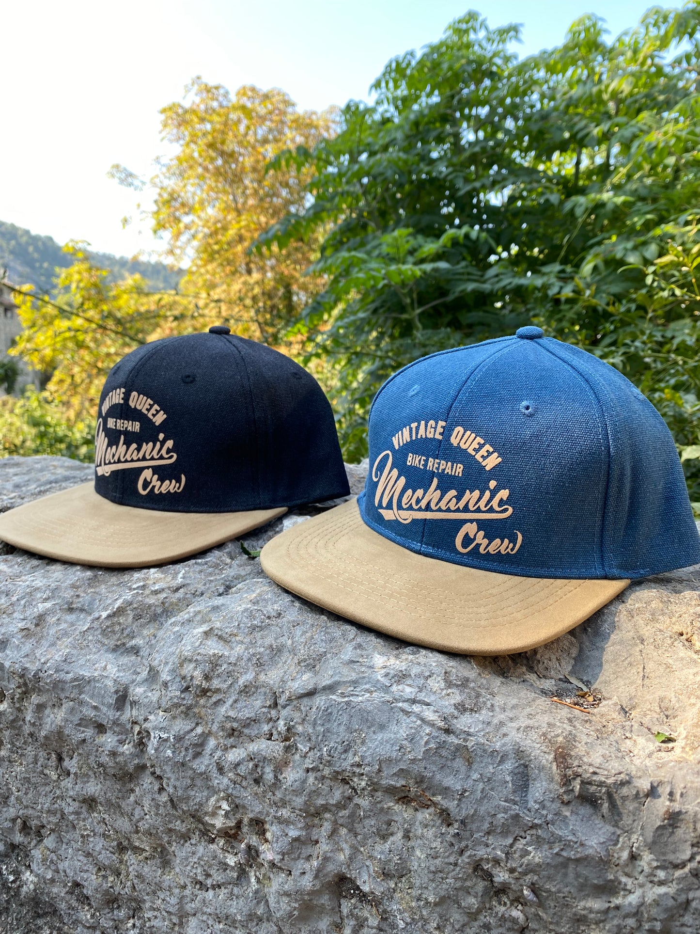 Casquette SnapBack - Mechanic Crew - Denim Blue