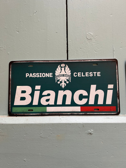 Plaque métal - Bianchi 🔥
