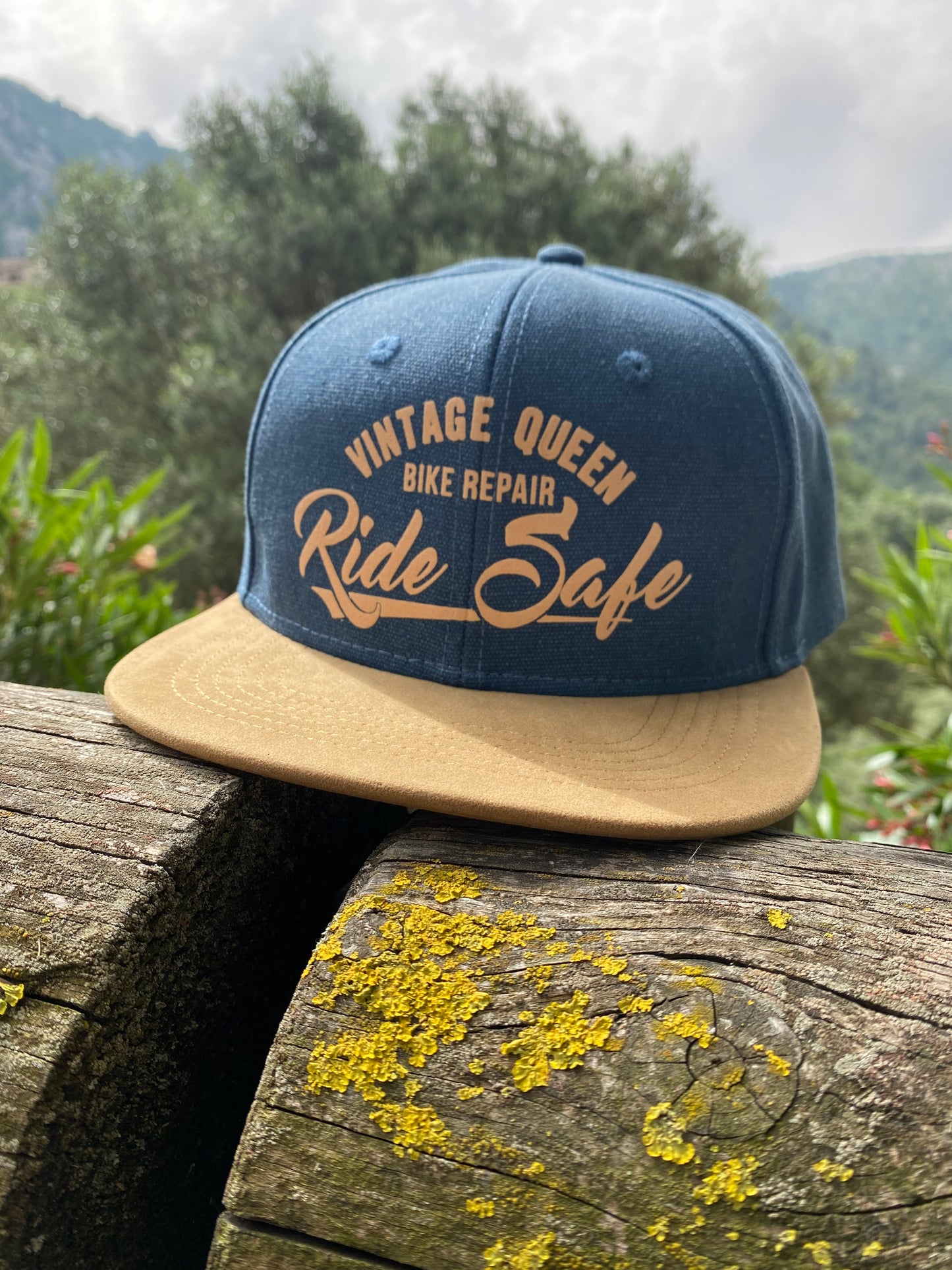 Casquette SnapBack - Ride Safe - Denim Blue