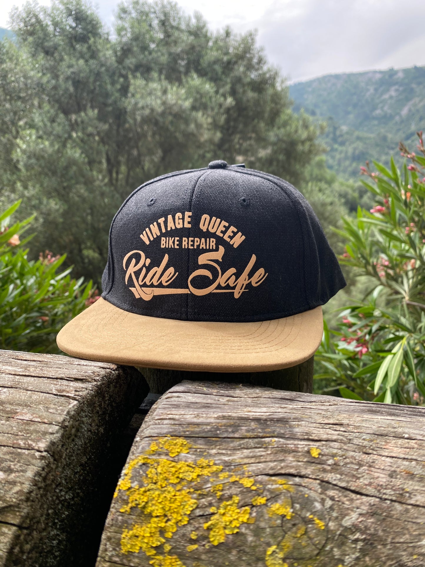 Casquette SnapBack - Ride Safe - Denim Black