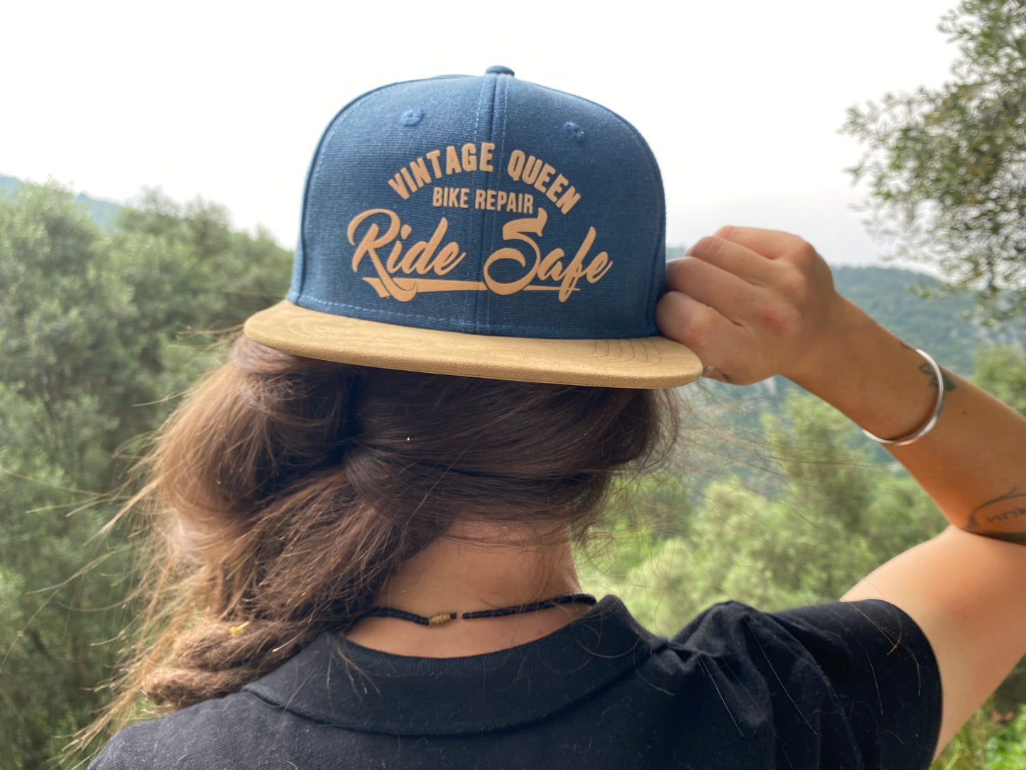 Casquette SnapBack - Ride Safe - Denim Blue