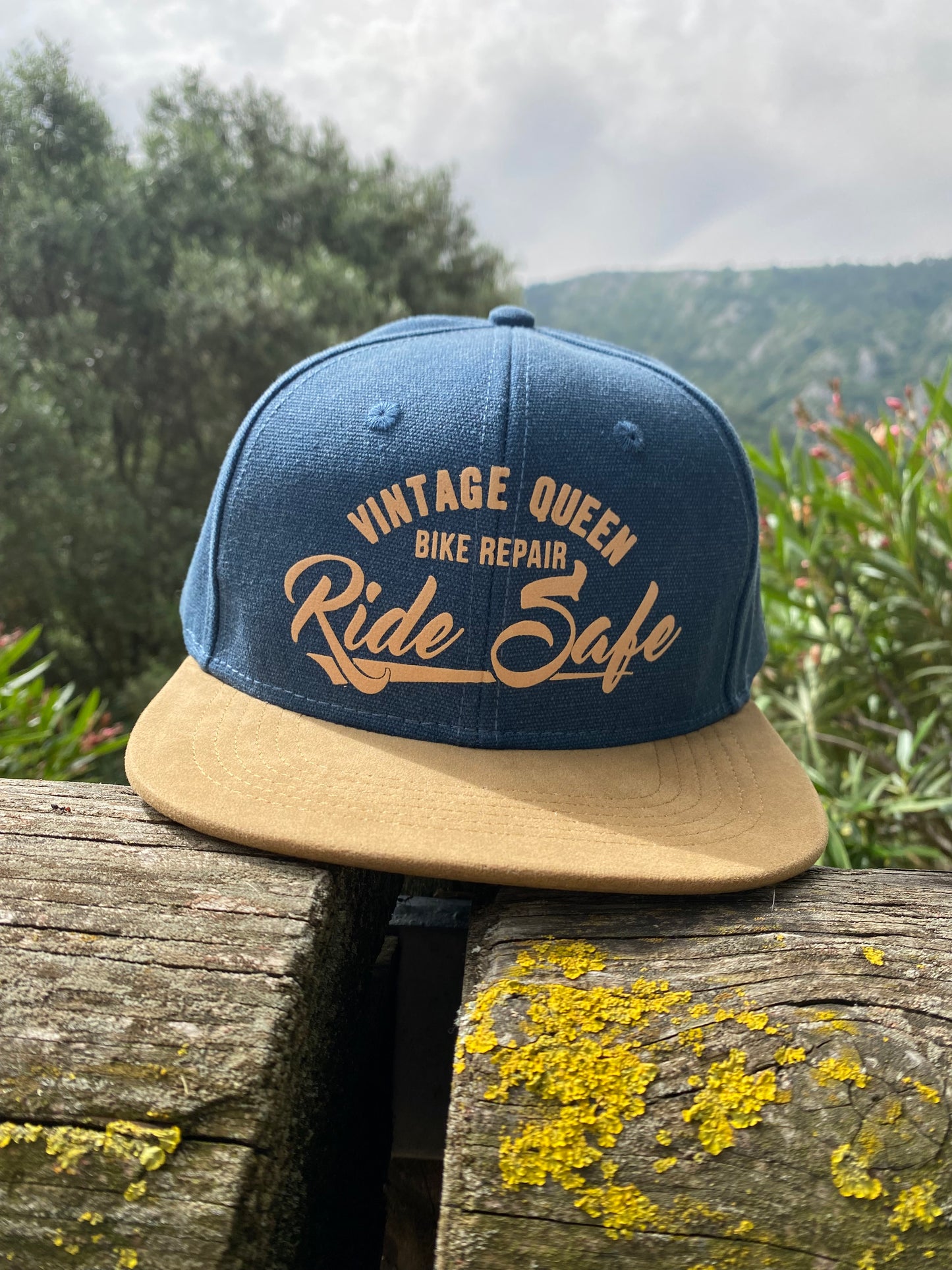 Casquette SnapBack - Ride Safe - Denim Blue