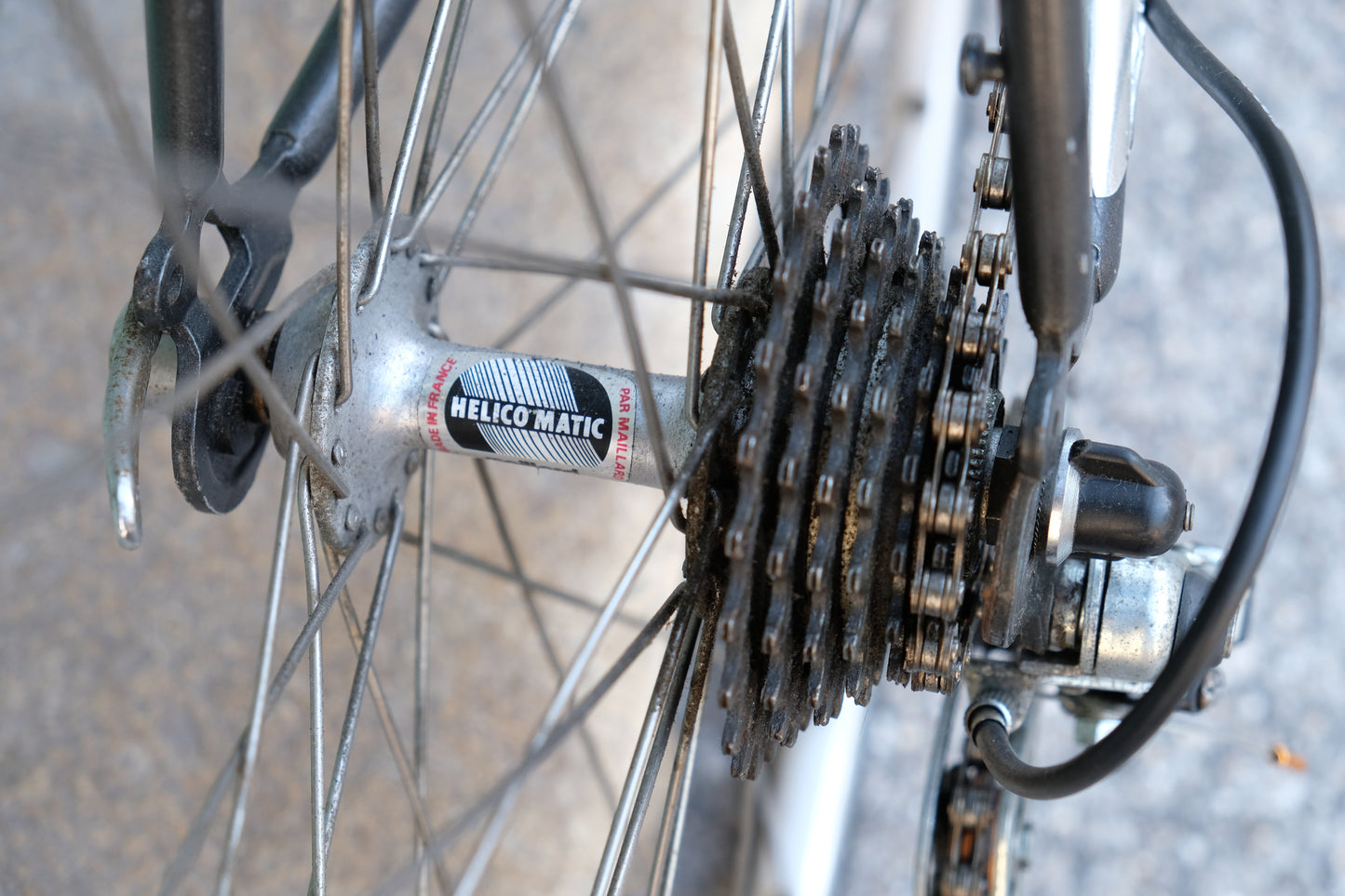 Vélo de course - Peugeot Bolide Noir et Feu