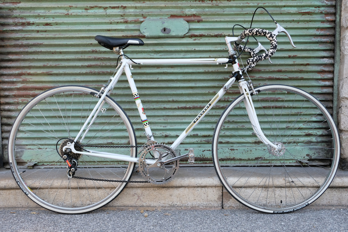 Vélo de course - Peugeot Blanc Record du monde