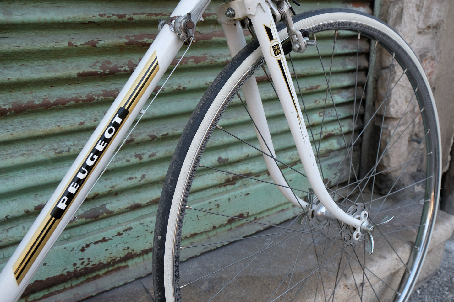 Vélo de course - Peugeot Blanc Record du monde