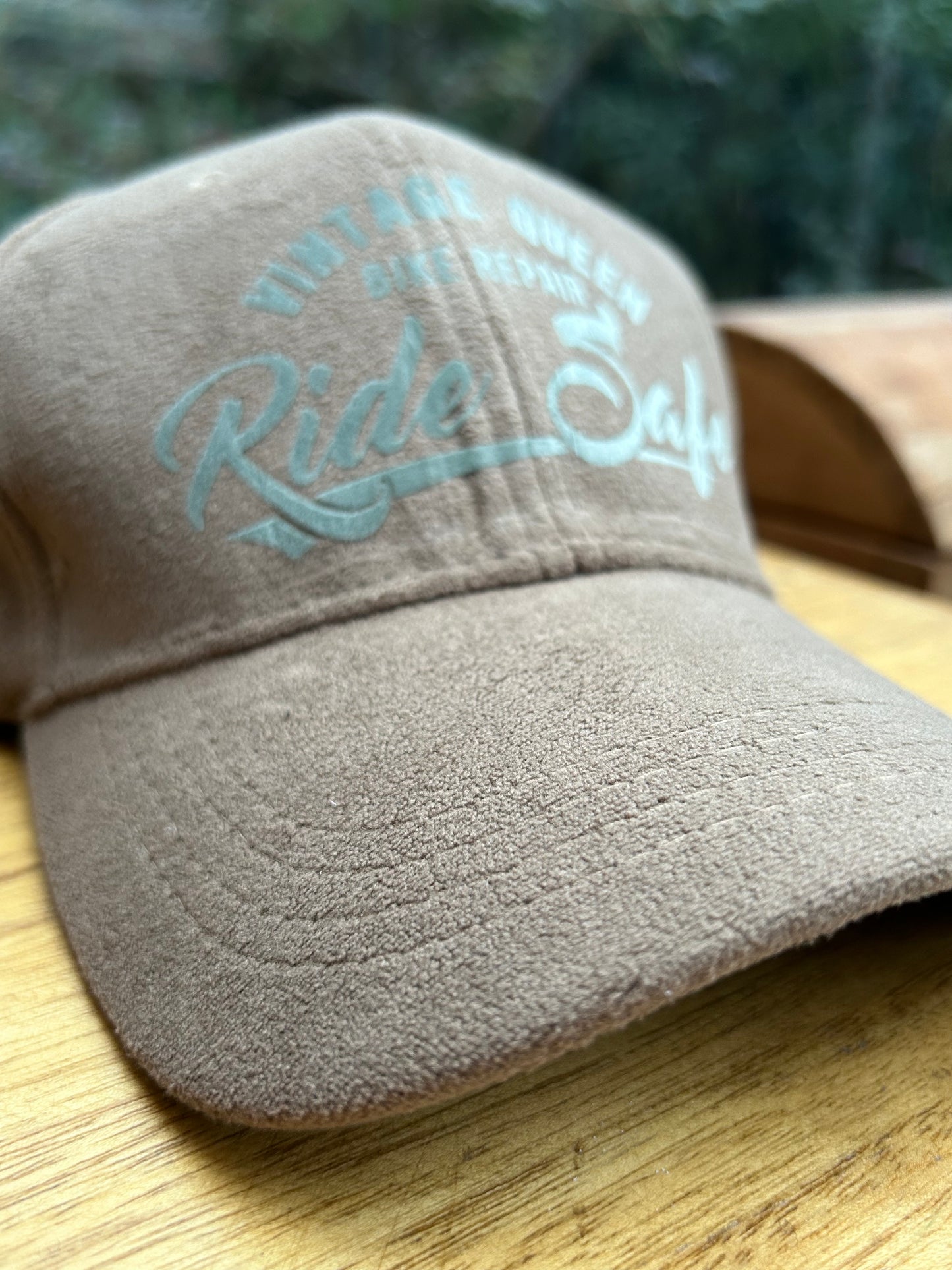 Casquette Officielle - Daim Camel & Velours Kaki