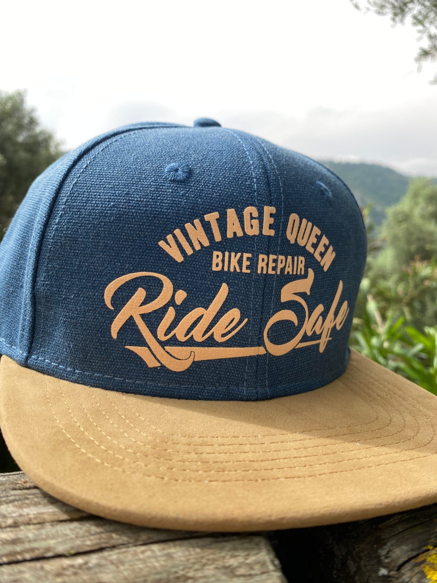 Casquette SnapBack - Ride Safe - Denim Blue