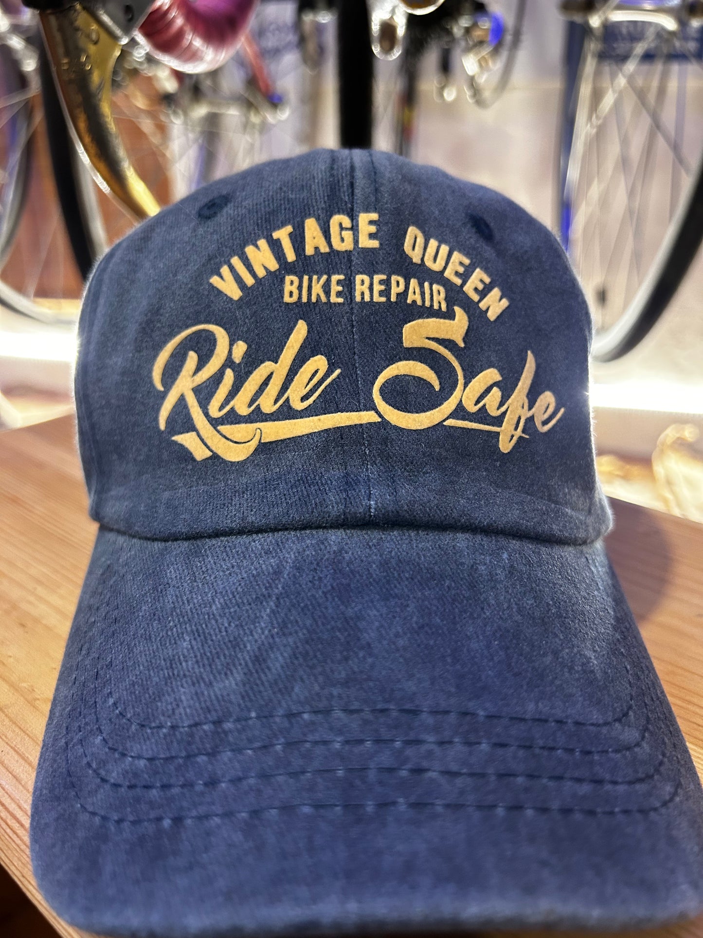 Casquette Officielle - Jean Délavé Bleu & velours Camel