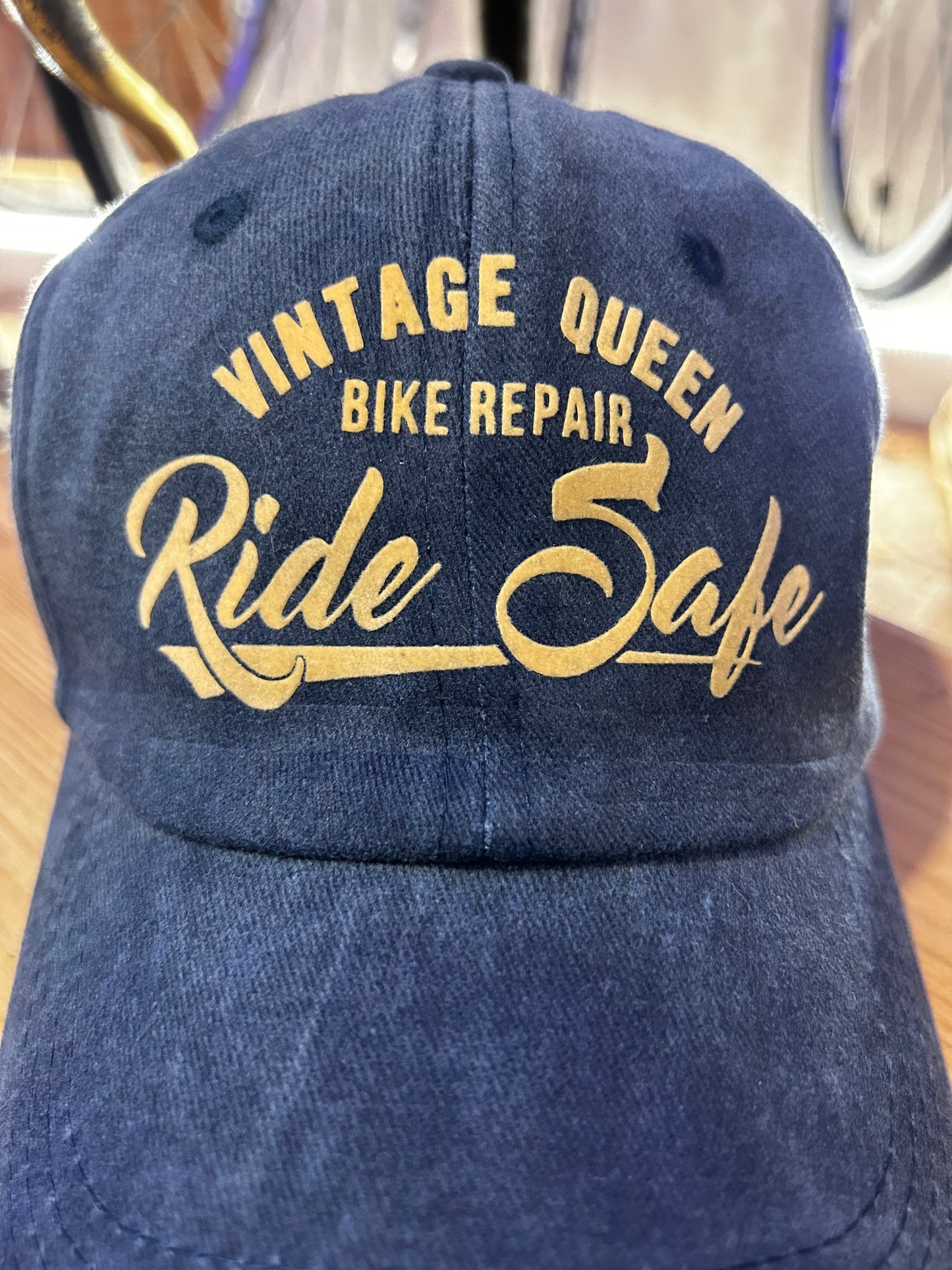 Casquette Officielle - Jean Délavé Bleu & velours Camel