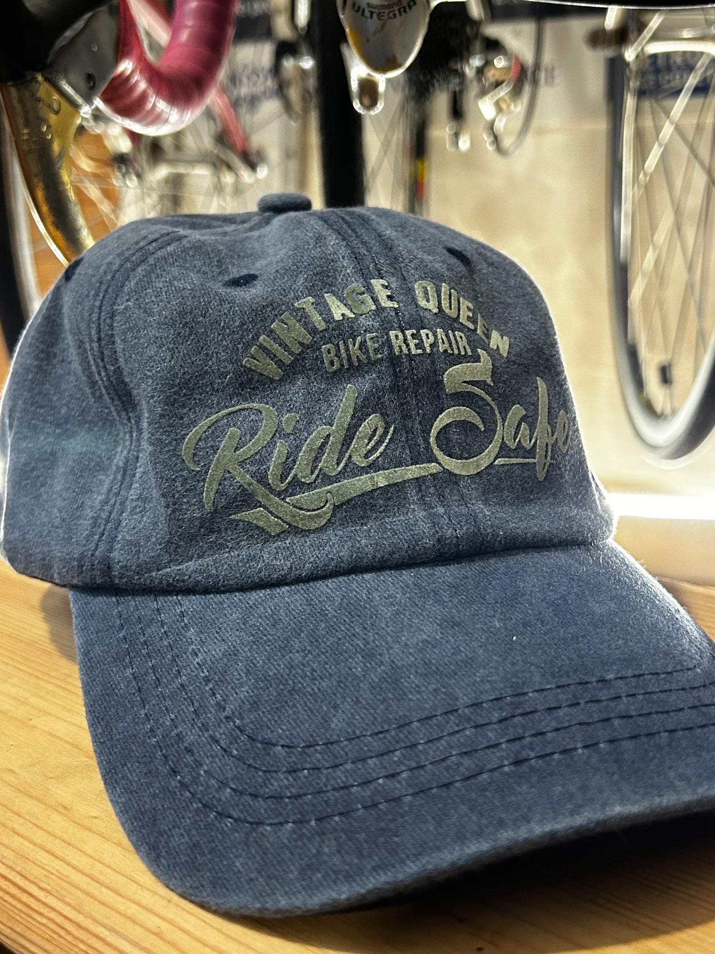 Casquette Officielle - Jean Délavé Bleu & Velours Kaki