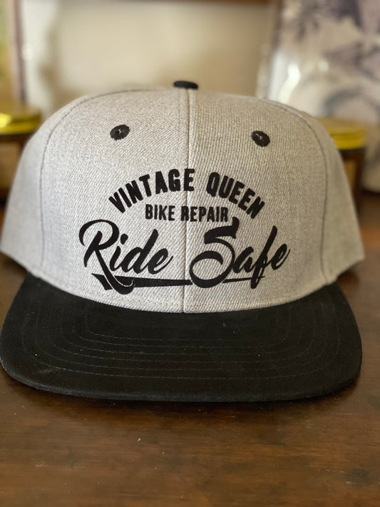 Casquette Ride Safe - Snap Back - Gris/Noir