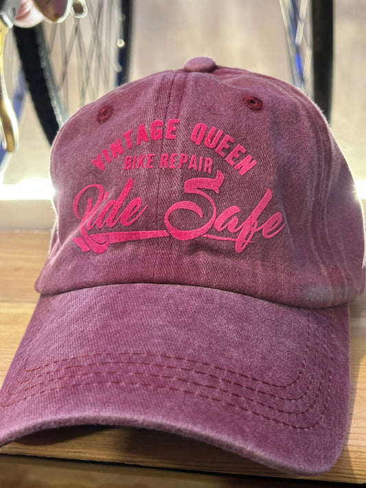 Casquette officielle - Jean Bordeaux & Velours Rose